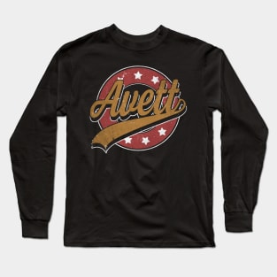 Personalized Name Avett Vintage Circle Limited Edition Long Sleeve T-Shirt